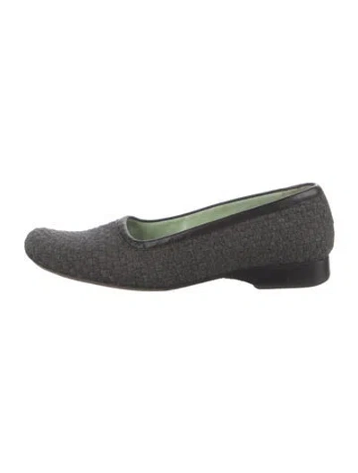 Pre-owned Sigerson Morrison Tweed Pattern Flats In Multicolor