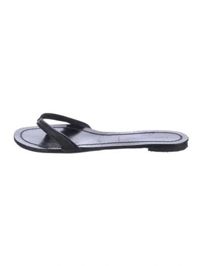 Pre-owned Sigerson Morrison Vintage Leather Slides In Multi
