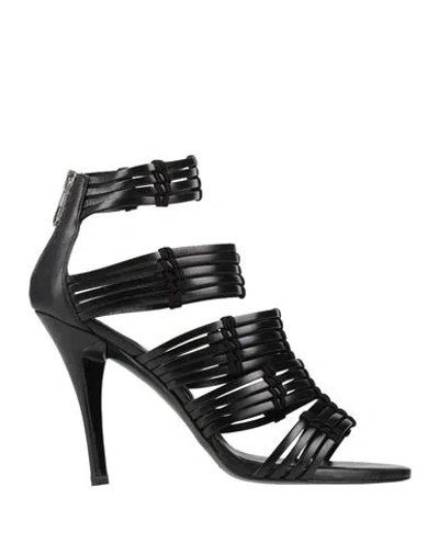 Sigerson Morrison Woman Sandals Black Size 9 Leather