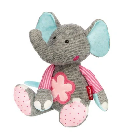 Sigikid Patchwork Flower Elephant Plush Toy In Multicolored
