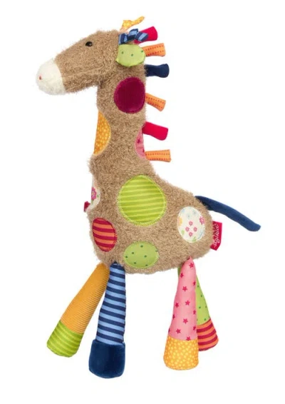 Sigikid Patchwork Giraffe Plush Toy In Multicolored