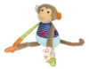 Sigikid Patchwork Monkey Plush Toy In Multicolored