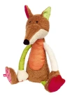 Sigikid Patchwork Striped Fox Plush Toy In Multicolored
