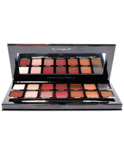 Sigma Beauty Women's Warm Neutrals Eyeshadow Palette In Multi