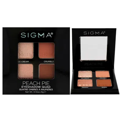 Sigma Ladies Eyeshadow Quad 0.14 oz Peach Pie Makeup 811425036242 In Orange