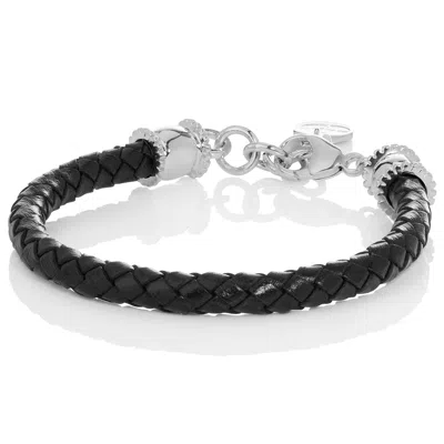 Sign Men's Silver Fire And Ice - Brade - Bracelet In Metallic