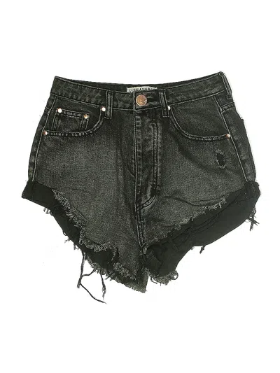 Pre-owned Signature 8 Denim Shorts In Black