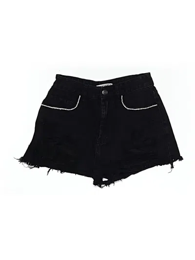 Pre-owned Signature 8 Denim Shorts In Black