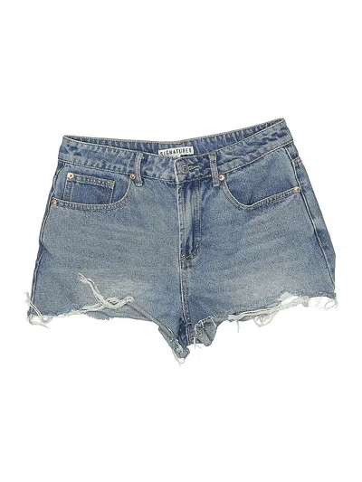 Pre-owned Signature 8 Denim Shorts In Blue