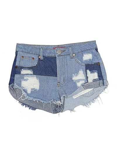 Pre-owned Signature 8 Denim Shorts In Blue