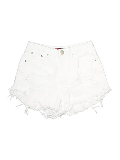 Pre-owned Signature 8 Denim Shorts In White