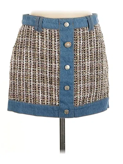 Pre-owned Signature 8 Denim Skirt In Blue