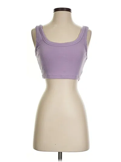 Pre-owned Signature 8 Sleeveless Top Purple Sweetheart Neckline Tops