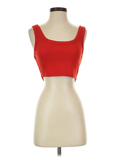 Pre-owned Signature 8 Tank Top Red Strapless Neckline Tops