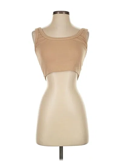 Pre-owned Signature 8 Tank Top Tan Strapless Neckline Tops