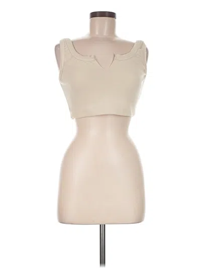 Pre-owned Signature 8 Tank Top Tan Strapless Neckline Tops