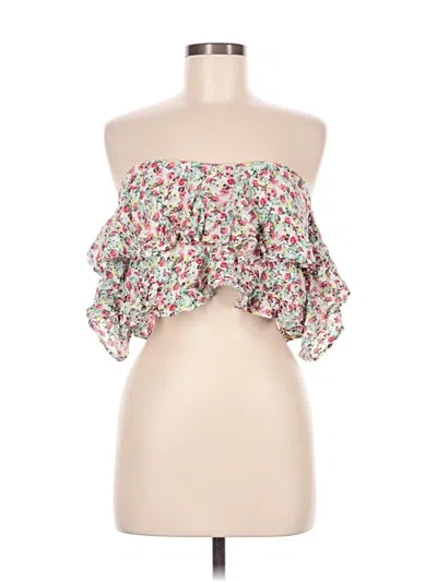 Pre-owned Signature 8 Tube Top Ivory Strapless Neckline Tops