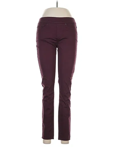 Pre-owned Signature Active Pants In Burgundy