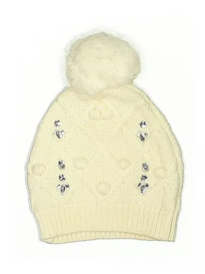 Pre-owned Signature Beanie Hat In White