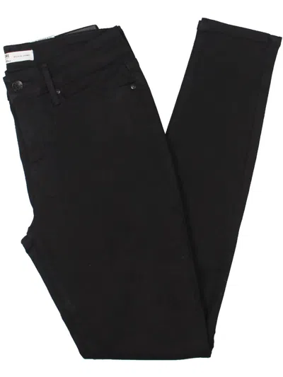 Signature By Levi Strauss & Co. Womens Zipper Cotton Skinny Pants In Black