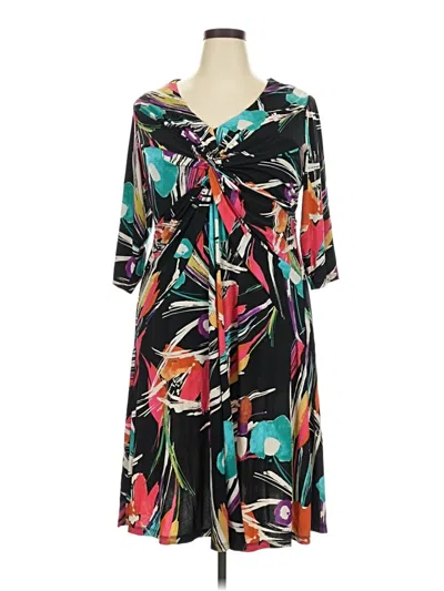 Pre-owned Signature By Robbie Bee Casual Dress In Black