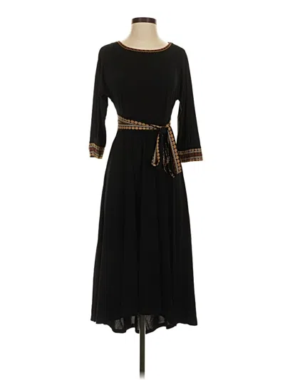 Pre-owned Signature By Robbie Bee Casual Dress In Black