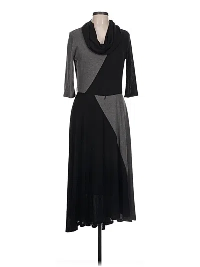 Pre-owned Signature By Robbie Bee Casual Dress In Black