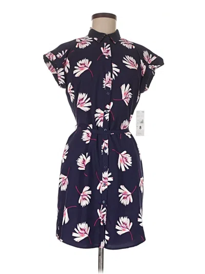 Pre-owned Signature By Robbie Bee Casual Dress In Blue