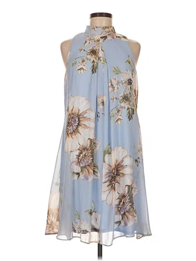 Pre-owned Signature By Robbie Bee Casual Dress In Blue