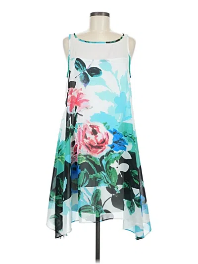 Pre-owned Signature By Robbie Bee Casual Dress In Blue