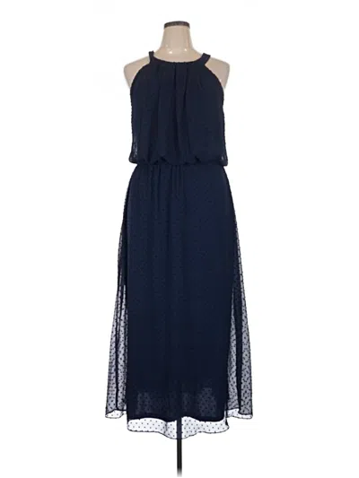 Pre-owned Signature By Robbie Bee Casual Dress In Blue