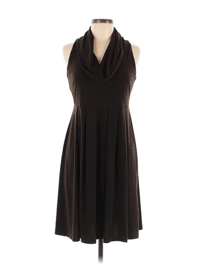 Pre-owned Signature By Robbie Bee Casual Dress In Brown
