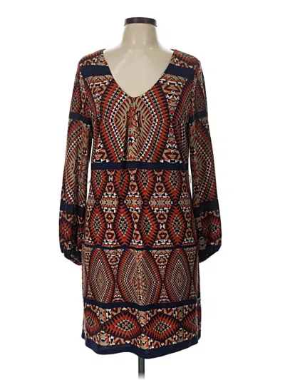 Pre-owned Signature By Robbie Bee Casual Dress In Brown