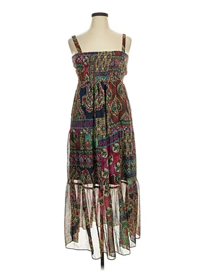 Pre-owned Signature By Robbie Bee Casual Dress In Brown
