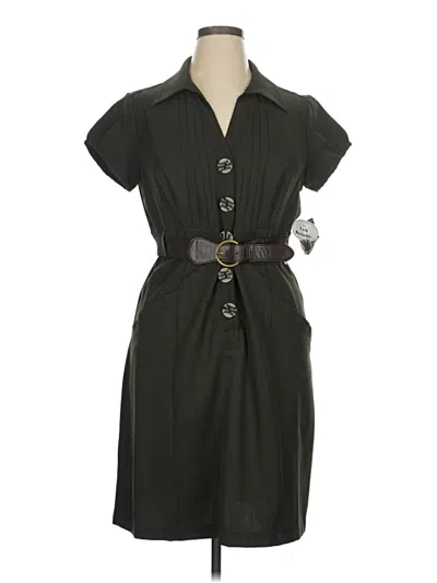 Pre-owned Signature By Robbie Bee Casual Dress In Gray