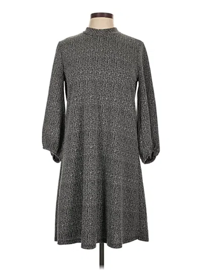 Pre-owned Signature By Robbie Bee Casual Dress In Gray