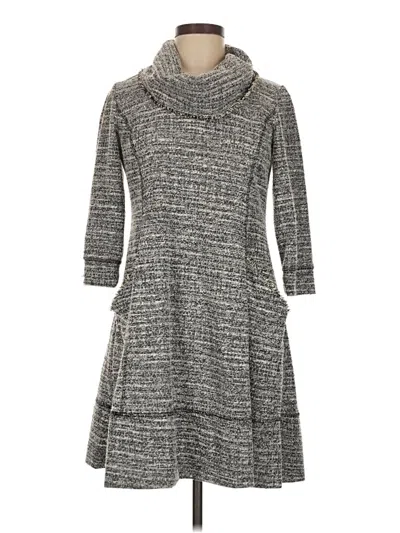 Pre-owned Signature By Robbie Bee Casual Dress In Gray