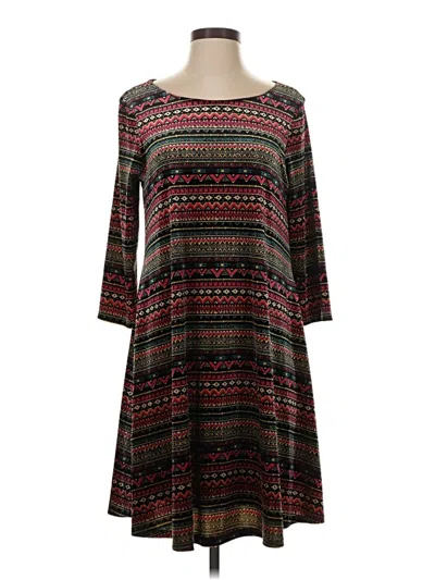 Pre-owned Signature By Robbie Bee Casual Dress In Gray