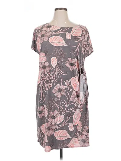 Pre-owned Signature By Robbie Bee Casual Dress In Gray