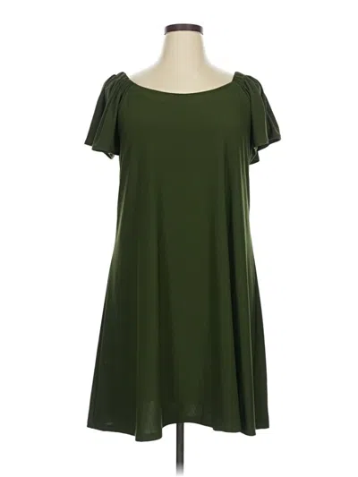Pre-owned Signature By Robbie Bee Casual Dress In Green