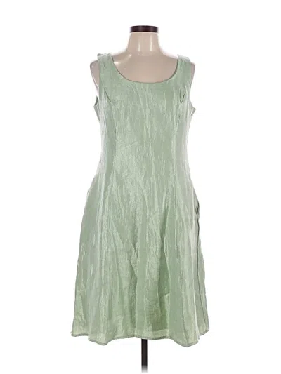 Pre-owned Signature By Robbie Bee Casual Dress In Green
