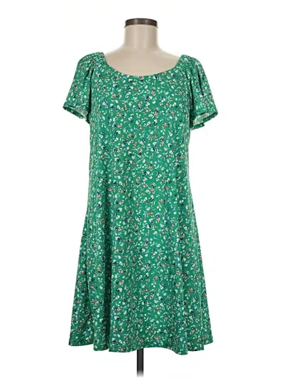 Pre-owned Signature By Robbie Bee Casual Dress In Green