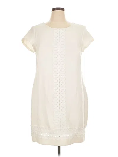 Pre-owned Signature By Robbie Bee Casual Dress In Ivory