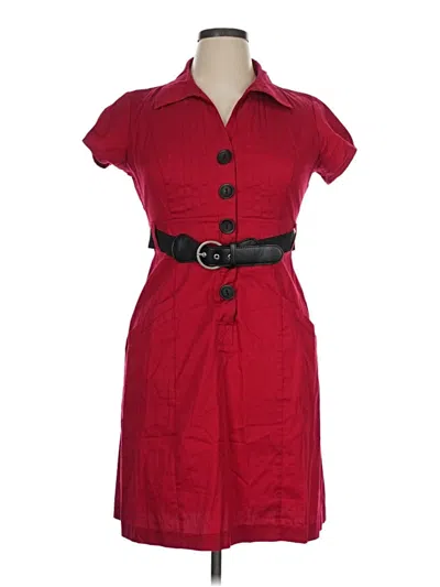 Pre-owned Signature By Robbie Bee Casual Dress In Red