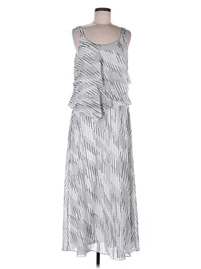 Pre-owned Signature By Robbie Bee Casual Dress In Silver