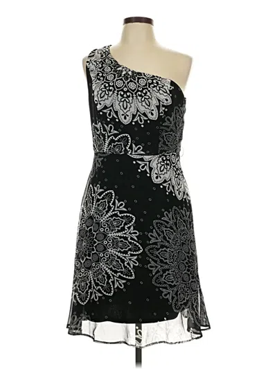 Pre-owned Signature By Robbie Bee Cocktail Dress In Black