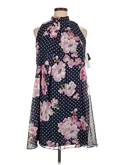 Pre-owned Signature By Robbie Bee Cocktail Dress In Blue