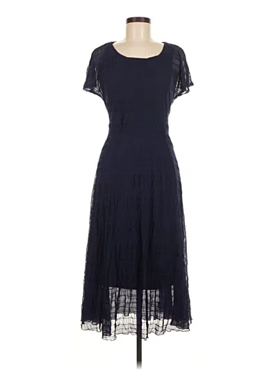 Pre-owned Signature By Robbie Bee Cocktail Dress In Blue