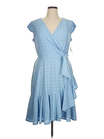 Pre-owned Signature By Robbie Bee Cocktail Dress In Blue