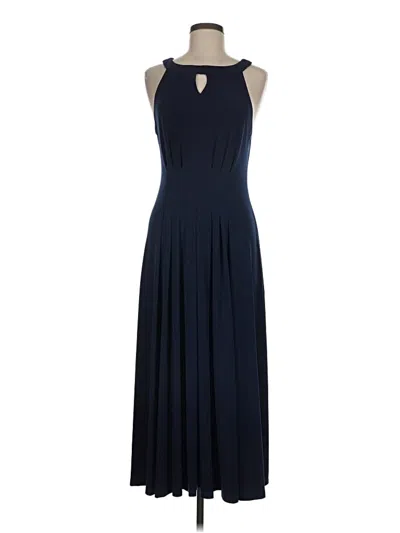 Pre-owned Signature By Robbie Bee Cocktail Dress In Blue